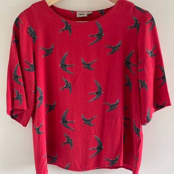 ASOS blouse with bird print - Picture 4 of 4